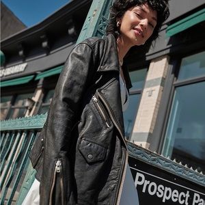Free People Jealousy Moto Leather jacket NWOT